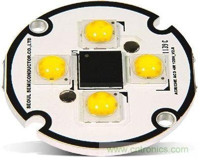 Acrich2　ACLED在LED數(shù)量增加、亮度表現(xiàn)提升，可直接AC電源驅(qū)動(dòng)，簡(jiǎn)省驅(qū)動(dòng)電路設(shè)計(jì)空間與成本