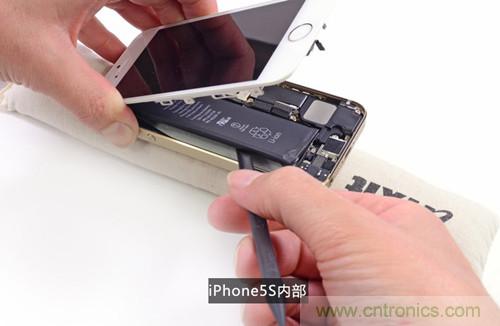 土豪金iPhone 5S拆解：內(nèi)部結(jié)構(gòu)升級(jí)，維修難度增加