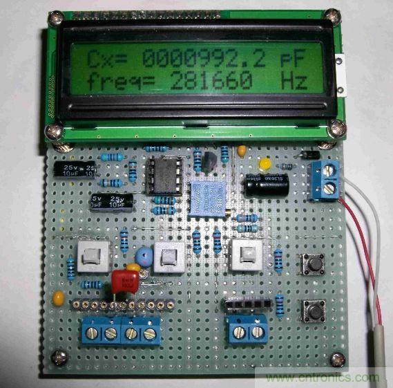 DIY集電容、電感和頻率為一體的測量儀器