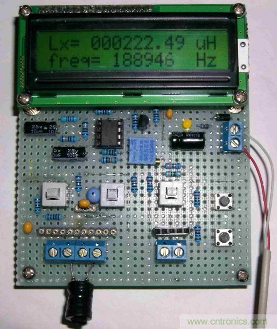 DIY集電容、電感和頻率為一體的測量儀器