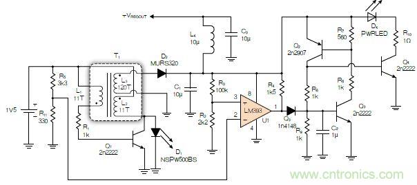 神級反激式開關(guān)電源，在1.1V電壓下點亮了HBLED燈！