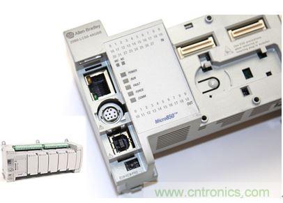 圖1：Allen-Bradley Micro850可編程邏輯控制器(PLC)的價(jià)格約為500美元，是高度堅(jiān)固、可配置、隔離性和易用性方面的標(biāo)桿，盡管有PC/嵌入式計(jì)算設(shè)備的競(jìng)爭(zhēng)，仍在工廠自動(dòng)化領(lǐng)域中保持著強(qiáng)勢(shì)地位。