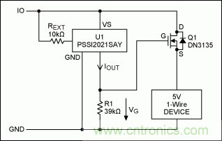 為5V 1-Wire&reg;從器件提供過壓保護(hù)