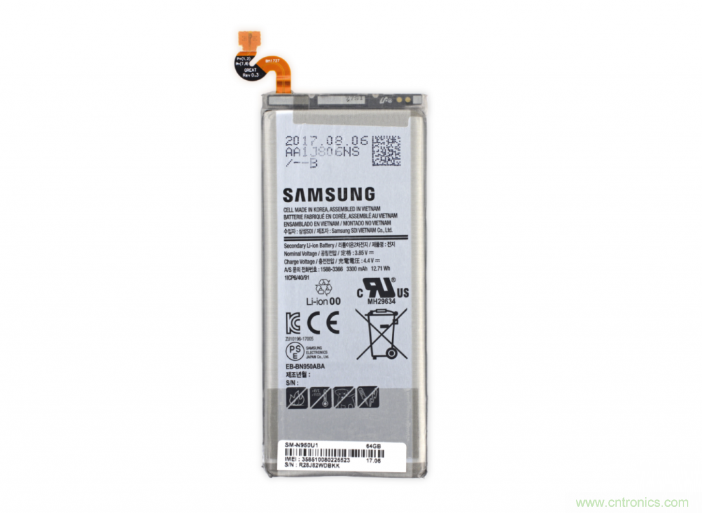 三星Note 8拆解，模塊化+分離式設(shè)計(jì)成趨勢(shì)？