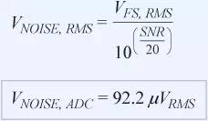 信號鏈中放大器噪聲對總噪聲有多少貢獻？