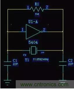 MCU振蕩電路晶體旁的22pF電容是干什么的？附圖分析
