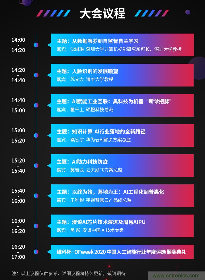 深圳喊你來參加&ldquo;OFweek 2020（第五屆）人工智能技術(shù)創(chuàng)新論壇&rdquo;啦！