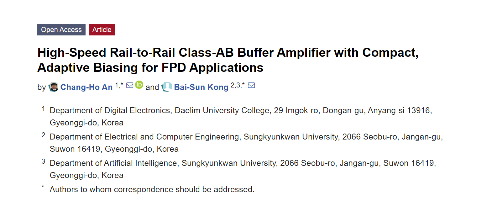 新型Class-AB緩沖放大器，適用于FPD應(yīng)用