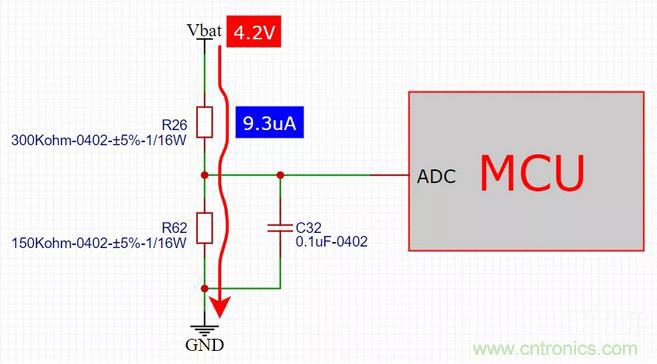 電池電壓偵測(cè)電路&ldquo;踩坑&rdquo;：分壓電阻的精度竟然是5%，不是1%