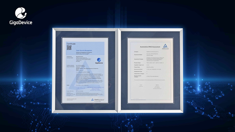 權(quán)威認(rèn)證+生態(tài)合作，兆易創(chuàng)新車規(guī)芯片獲ISO 21434與ASPICE CL2國(guó)際認(rèn)可