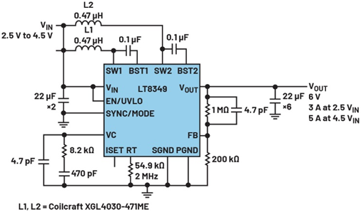 單芯片干翻傳統(tǒng)方案！兩相升壓轉(zhuǎn)換器如何將低壓大功率密度拉滿？