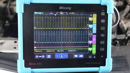 示波器測(cè)量發(fā)動(dòng)機(jī)雙可變氣門正時(shí)波形 示波器測(cè)量發(fā)動(dòng)機(jī)雙可變氣門正時(shí)波形