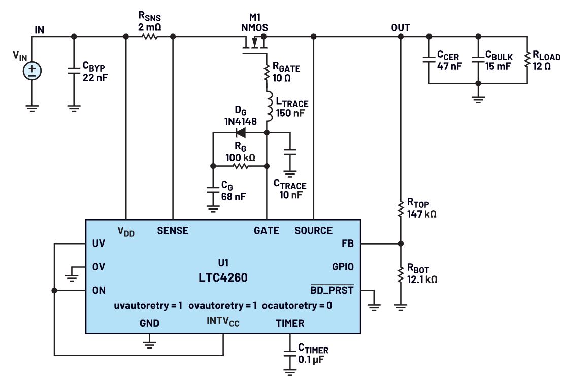 我的熱插拔控制器電路為何會振蕩？